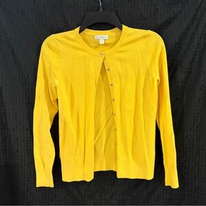 Charter Club Vibrant Yellow Cardigan Sweater
